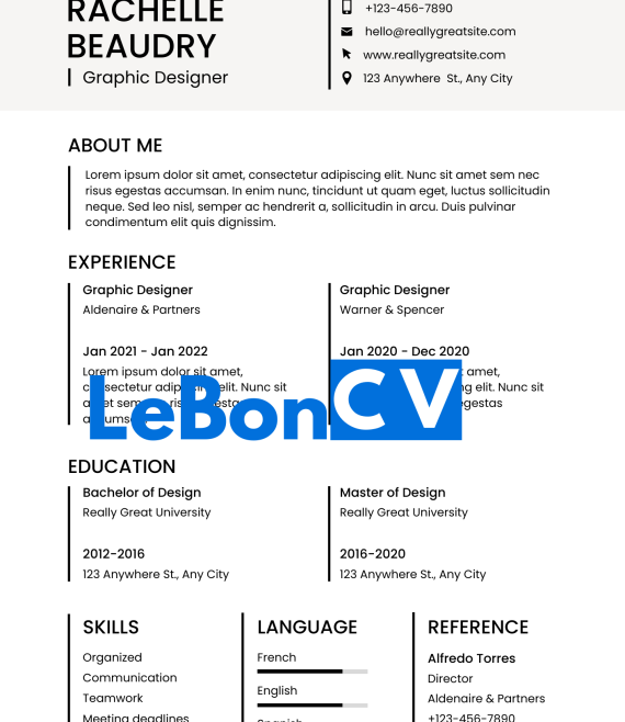 CV assistante maternelle modèle 105