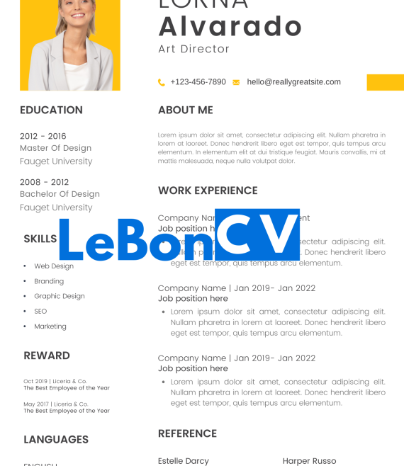 CV community manager Modèle 103