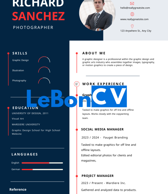 CV community manager Modèle 109