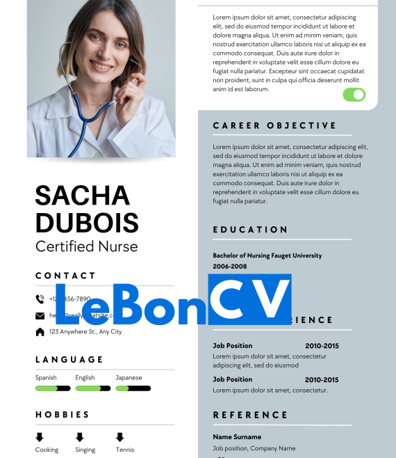 CV docteur Modèle 105