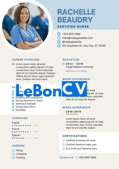 CV docteur Modèle 108