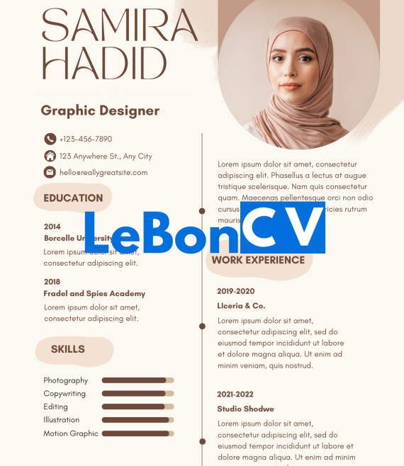 CV infographiste Modèle 109