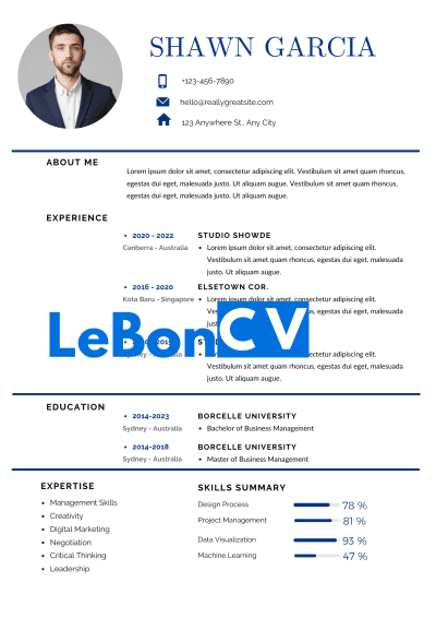 CV serveur(se) Modèle 10