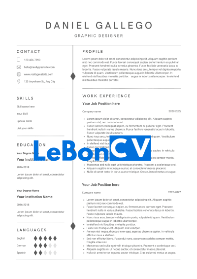 CV avocat modèle 18